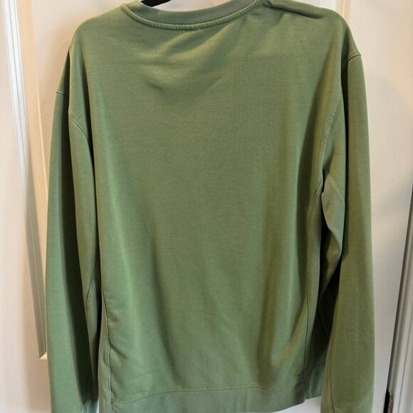 FWD Sweatshirt Mens Medium Green Stretch Long Sleeve Crew Neck Pullover - Picture 7 of 9